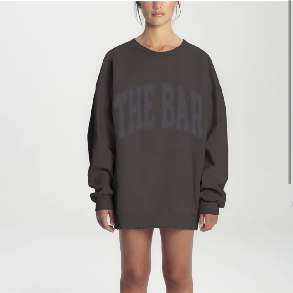 The Bar Women's Crew Neck Sweater - Dark Gray